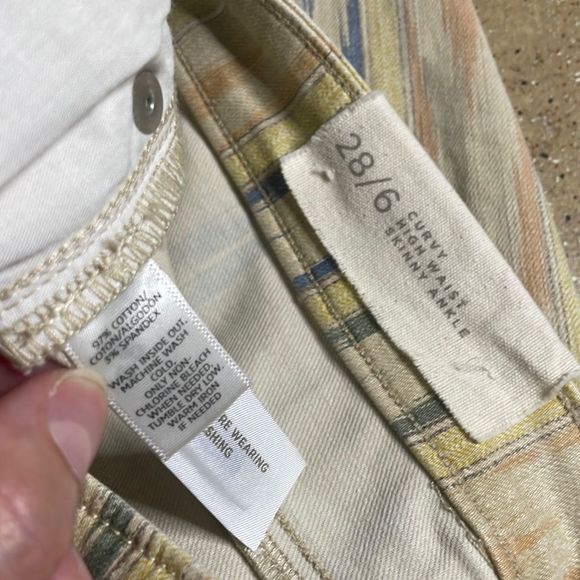 LOFT NEW Curvy High Waist Skinny Ankle Jeans sz 28/6 - Picture 12 of 16